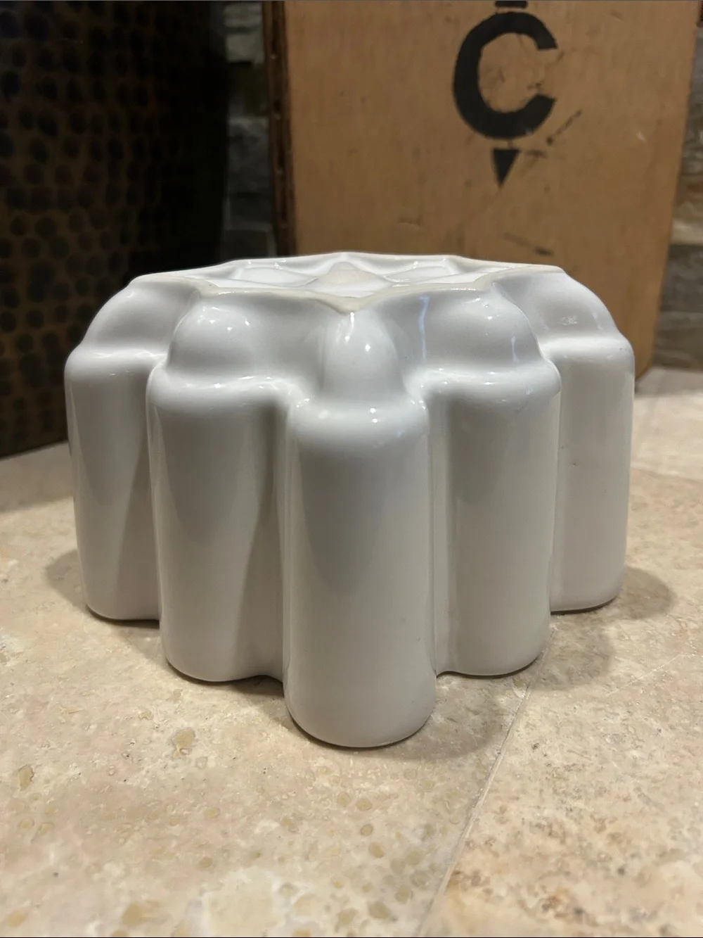 vintage ceramic jelly or pudding mold